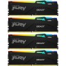 Оперативная память 128Gb DDR5 5200MHz KINGSTON FURY BEAST BLACK RGB () (4x32Gb KIT) KF552C40BBAK4-128