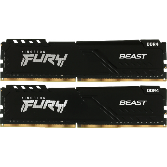 Оперативная память 32Gb DDR4 3200MHz KINGSTON FURY BEAST () (2x16Gb KIT) KF432C16BB1K2/32WP