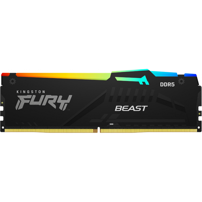 Оперативная память 64Gb DDR5 5200MHz KINGSTON FURY BEAST RGB () (2x32Gb KIT) KF552C40BB2AK2-64