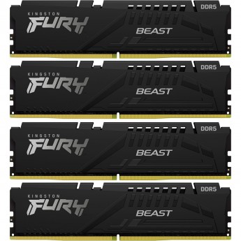 Оперативная память 64Gb DDR5 6000MHz KINGSTON FURY BEAST (KF560C40BBK4-64) (4x16Gb KIT)
