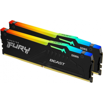 Оперативная память 64Gb DDR5 6000MHz KINGSTON FURY BEAST RGB (KF560C36BBE2AK2-64) (2x32Gb KIT)