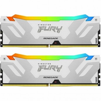 Оперативная память 64Gb DDR5 6000MHz KINGSTON FURY RENEGADE WHITE RGB (KF560C32RWAK2-64) (2x32Gb)