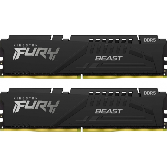 Память оперативная KINGSTON FURY BEAST BLACK EXPO 16GB 6000MT/s DDR5 CL30 DIMM (Kit of 2) KF560C30BBEK2-16