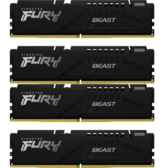 Память оперативная KINGSTON FURY BEAST BLACK XMP 128GB 5200MT/s DDR5 CL40 DIMM