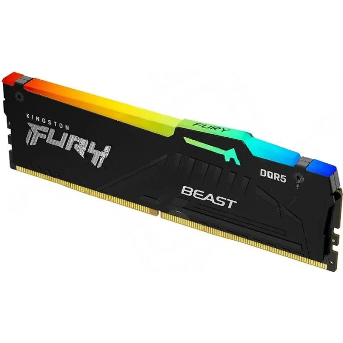 Память оперативная KINGSTON FURY BEAST RGB XMP 16GB 6800MT/s DDR5 CL34 DIMM KF568C34BBA-16