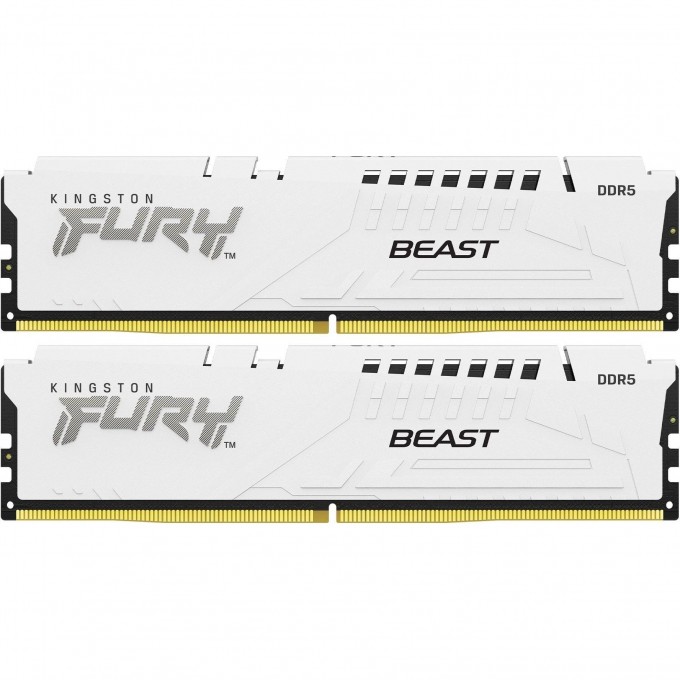 Память оперативная KINGSTON FURY BEAST WHITE EXPO 32GB 6000MT/s DDR5 CL30 DIMM (Kit of 2) KF560C30BWEK2-32