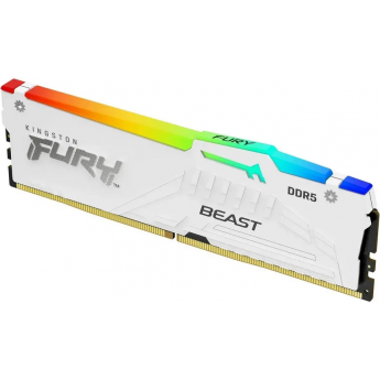 Память оперативная KINGSTON FURY BEAST WHITE RGB EXPO 16GB 6000MT/s DDR5 CL36 DIMM