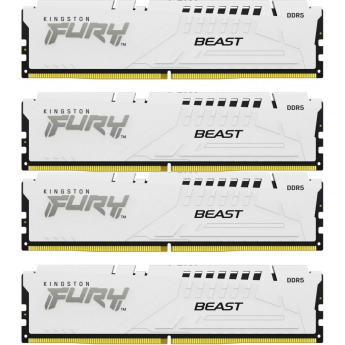 Память оперативная KINGSTON FURY BEAST WHITE XMP 128GB 5200MT/s DDR5 CL40 DIMM