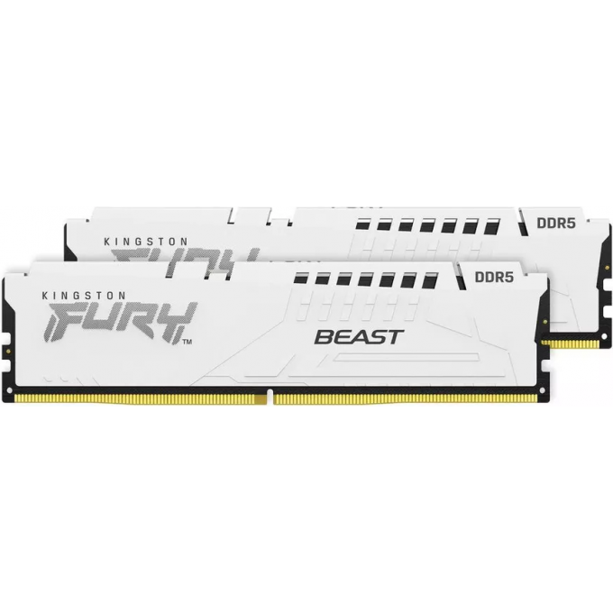Память оперативная KINGSTON FURY BEAST WHITE XMP 5200MT/s 32GB DDR5 CL40 DIMM KF552C40BWK2-32