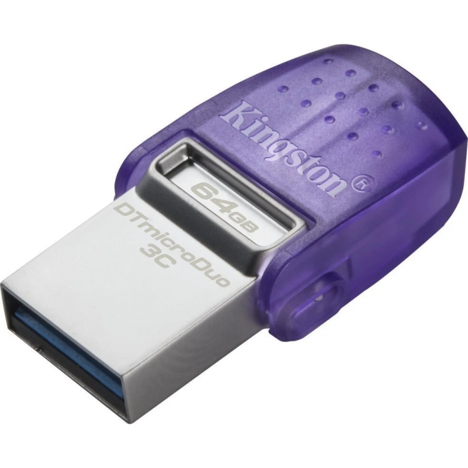 USB Flash накопитель 64Gb KINGSTON DATATRAVELER MICRODUO 3C G3 () DTDUO3CG3/64GB